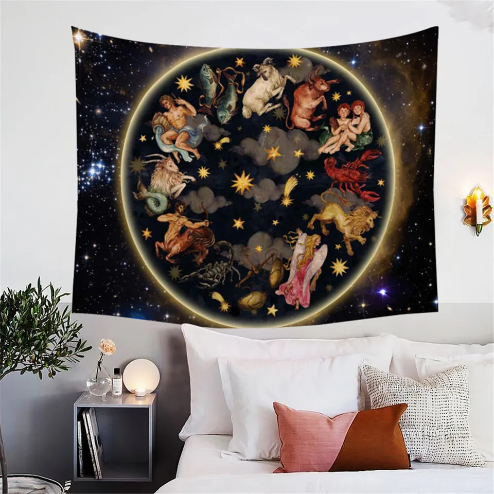 BlessLiving Galaxy Tapestry Animals Antique Asian Celestial Art Tapestries Wall Hanging Home Decor 3d Oriental Bed Sheet 150x200 BlessLiving Galaxy Tapestry Animals Antique Asian Celestial Art Tapestries Wall Hanging Home Decor 3d Oriental Bed Sheet 150x200
