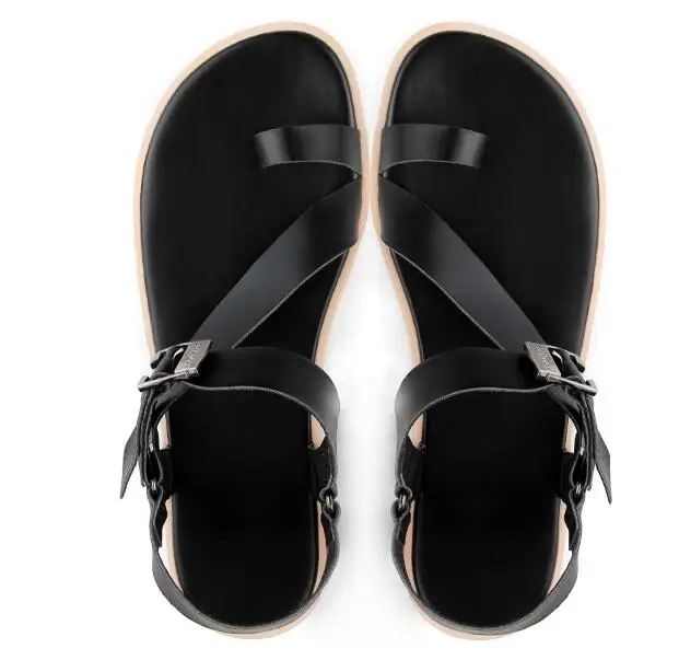 

Ins web celebrity gladiator sandals, summer style, genuine leather, Korean version Thick bottom air permeability boots