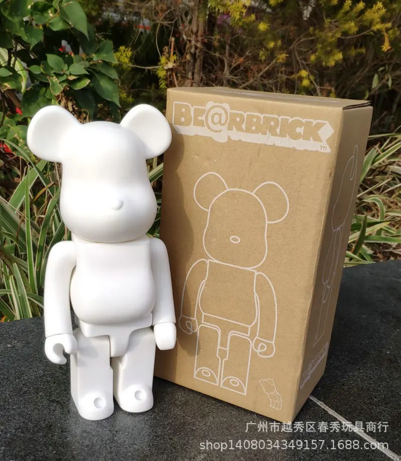 11 дюймов, 400% Bearbrick Bear@ brick, фигурки, блоки, медведь, ПВХ, модель, фигурки, сделай сам, краски, куклы, детские игрушки, детские подарки на день рождения