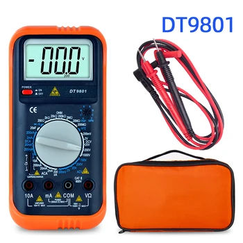 

HONEYTEK Mini Digital Multimeter Current Voltmeter Digital Ammeter Tester ESR Probes For Multimeter Transistor Ohmmete Probe Tir