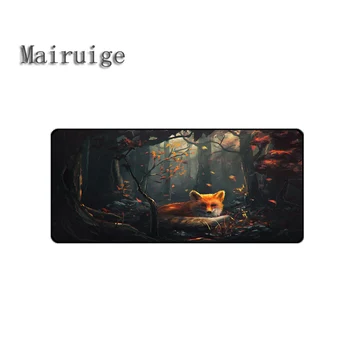 

Mairuige Hot Selling animal fox Mousepad Supper Big Large of Size 400x900M or More and Anti-skid Wear Soft Mice Mat DIY