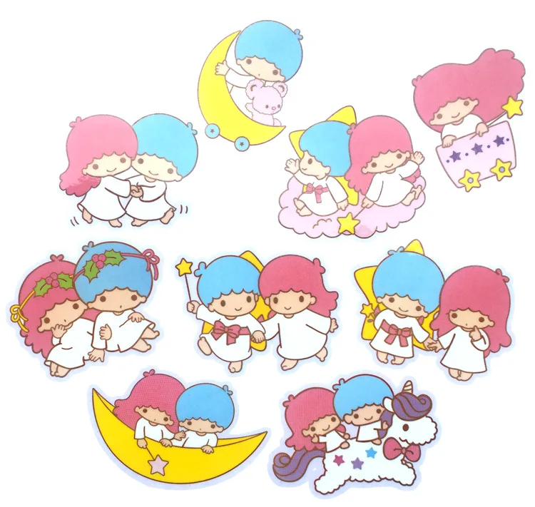 50 листов/серия little twin stars аниме Стикеры для книг стикеры чипсов stikers naklejki pack книги