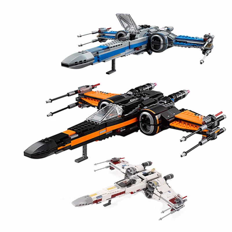 

Starwars 05004 05145 05029 X Wing Star Tie Fighter Building Blocks Compatible Legoed Star Plan Wars Children Toy 75149
