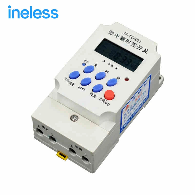 

JF-TGK01 220V-50HZ Time control switch Cycle Countdown Timer Switch Microcomputer Timer Control Switch