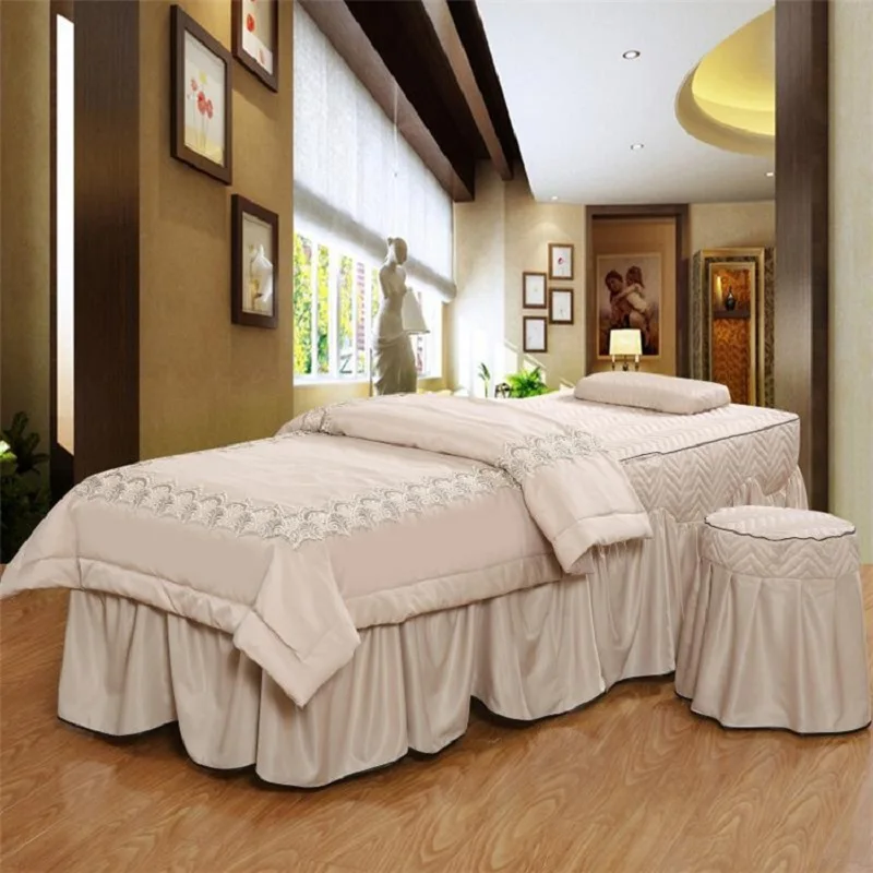 

Modal Jacquard Beauty Salon Bedspread 1pcs Massage Parlour Spa Beauty Fumigation Bedding Kit Fitted Bed Bedspread