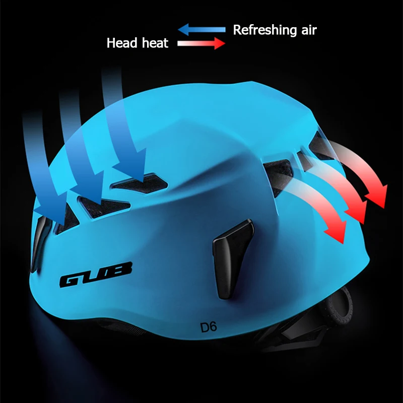 GUB D6 из АБС-пластика на открытом воздухе расширения спасбросок шлем для горного велосипеда спуск шлем безопасности оборудования с альпинистским оборудованием(е