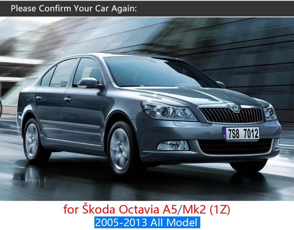 Для Skoda Octavia a5 хромированная дверная ручка отделка 4 двери для 2005 2013 Mk2 a 5 1z Чехлы