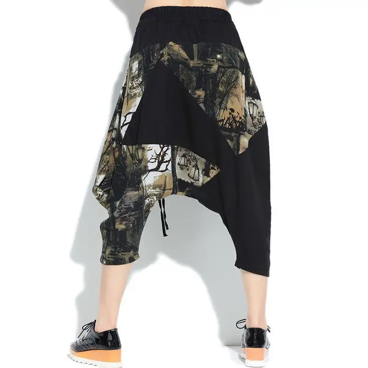 2004 2017 joggeurs femmes spliced harem pantalon femmes hip hop pantalon Mode pantalon Large de jambe femmes Lâche Sarouel femm.