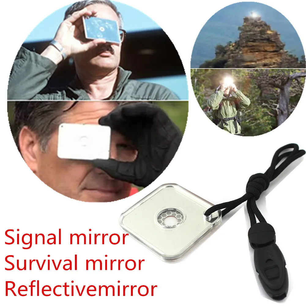 

Outdoor Emergency Floating Signal Mirror Suvival Bushcraft EDC Portable Camping & Hiking Outdoor Tools