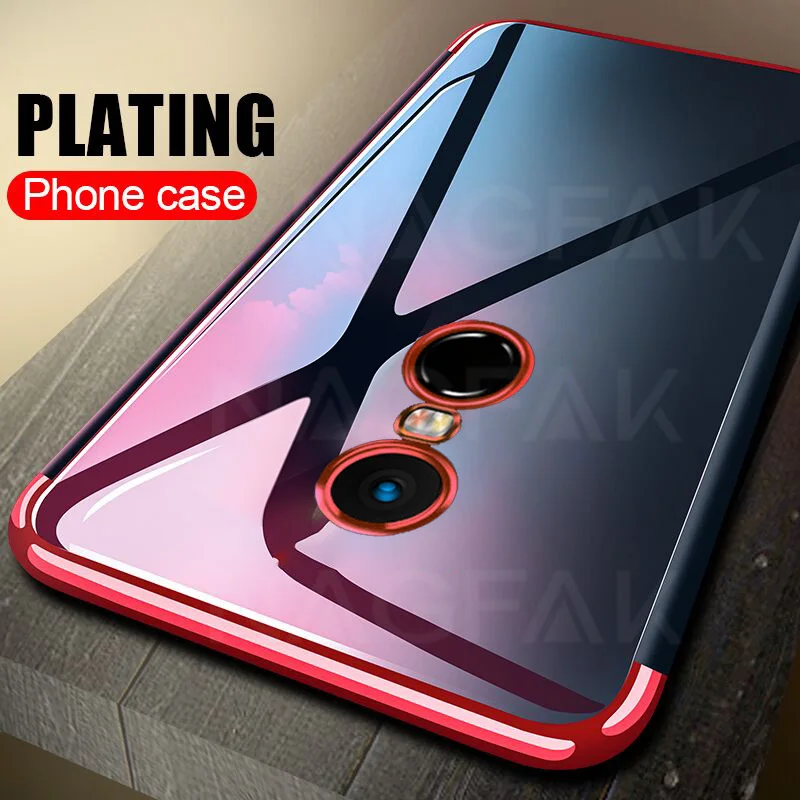 

NAGFAK Silicone Phone Bag Cases for Xiaomi Redmi Note 4 Note 4X Global Version Cover Luxury Plating Ultra Thin Note 4 Phone Case