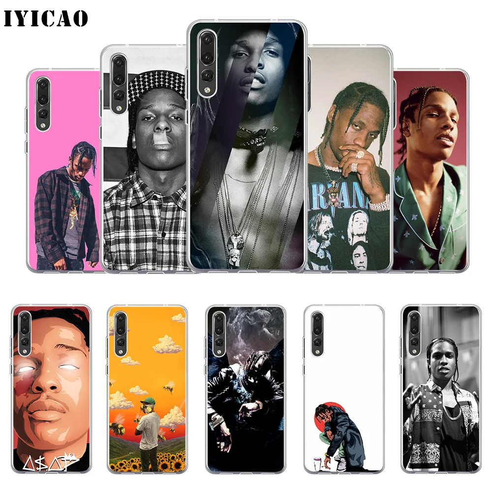 

IYICAO Rap singer asap rocky Soft Silicone Phone Case for Huawei P30 P20 Pro P10 P9 P8 Lite P Smart TPU Cover