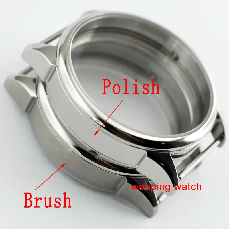 brushed watch case