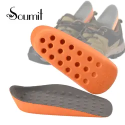 Soumit добавить 2 см высоты носить носки массажные стельки эргономичный увеличивающие рост Дышащие Удобные стельки для мужчин и женщин