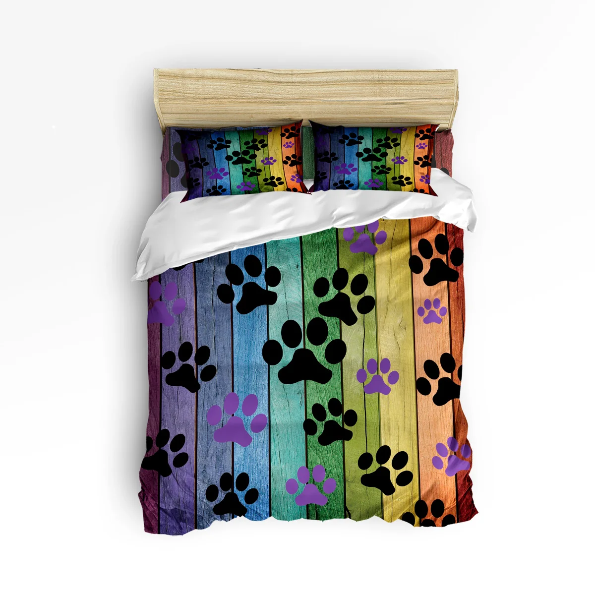 

Arts Funny Color Painting Print 4 Pcs Bedding Set Soft Home Decor Duvet Cover Set Comforter Bedding Set Adult Kids Free Shipping