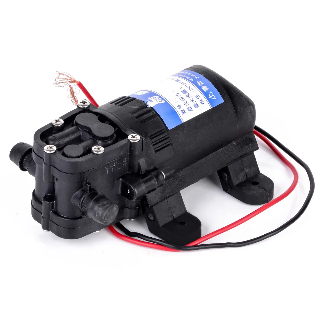 Beste 1 st DC 12 v Agrarische Elektrische Membraan Water Sproeier Pomp 70 PSI Duurzaam Zwart Water Pompen Voor Huis Tuin caravan Gebruik