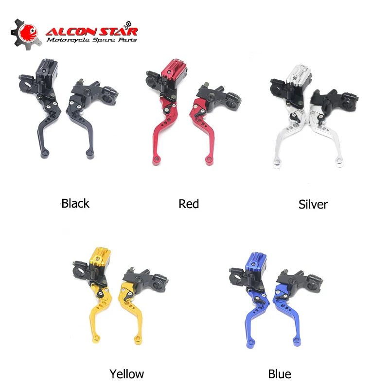 

Alconstar Universal Motorcycle 7/8" 22mm CNC Front Brake Clutch Master Cylinder Lever Set Hydraulic Clutch CNC For Honda Yamaha