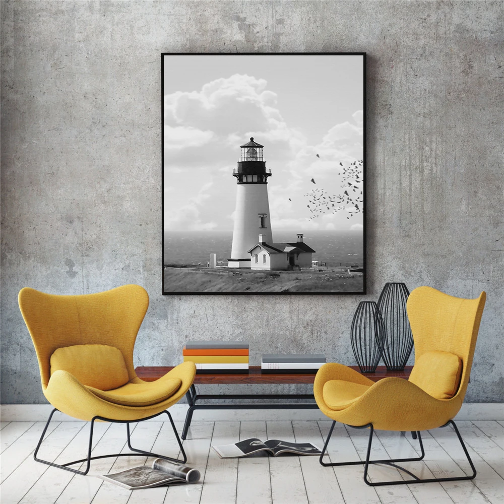 Плакаты на скандинавскую тему и принтами кофе Wall Art Холст Картина море океан