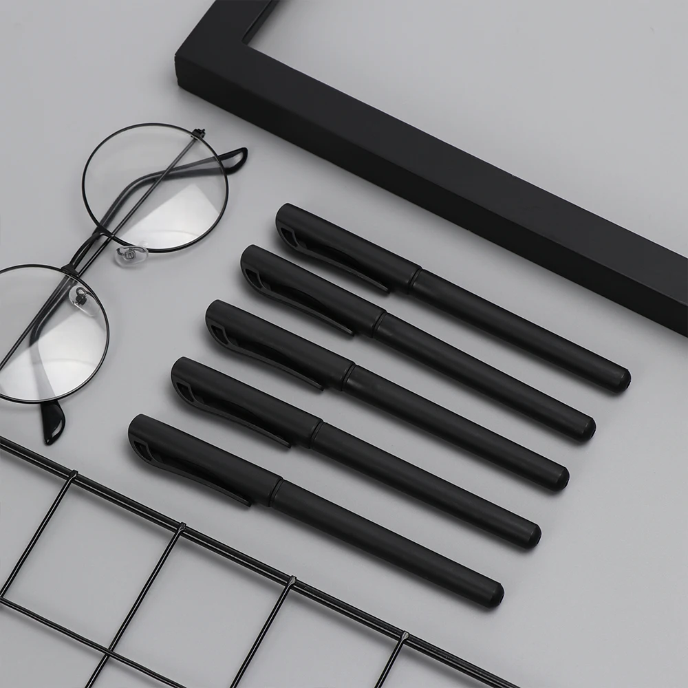 

5/10pcs New Gel Pen Shell Black/Transparent Ballpoint Pen Cover Simple Style Pen Shell Cover School Stationery Supplies