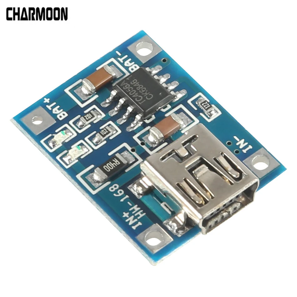 

TP4506 Lithium Battery Charger Module MINI USB 5V 1A TP4056 Charging Board With Protection Dual Functions 1A TC4056