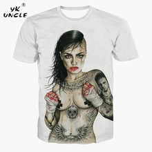 YK UNCLE, брендовая 3D футболка для мужчин и женщин, Сексуальная Татуировка, голое травмирование, футболка с принтом для девочек, Homme, летняя мода, футболки с коротким рукавом