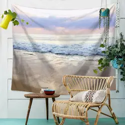 Реалити волна закат пляжное полотенце настенный гобелен океан печати пляжное одеяло домашний декоративная настенная вешалка гобелен