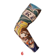 1 шт. новая нейлоновая эластичная татуировка в виде черепа рукав для мужчин и женщин фальшивая, временная конструкция боди-арт чулки тату для крутых мужчин рукава руки