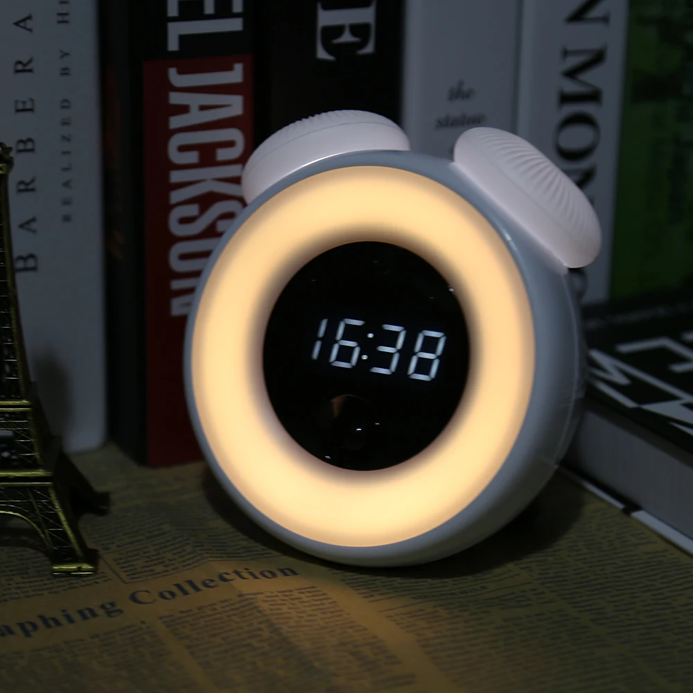 Buy Rechargeable LED Night Light With Digital Alarm