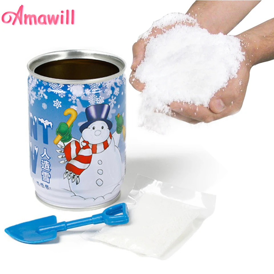 Amawill 1 pc NEW Style Instant Snow Artificial Fake Fluffy Snow Powder