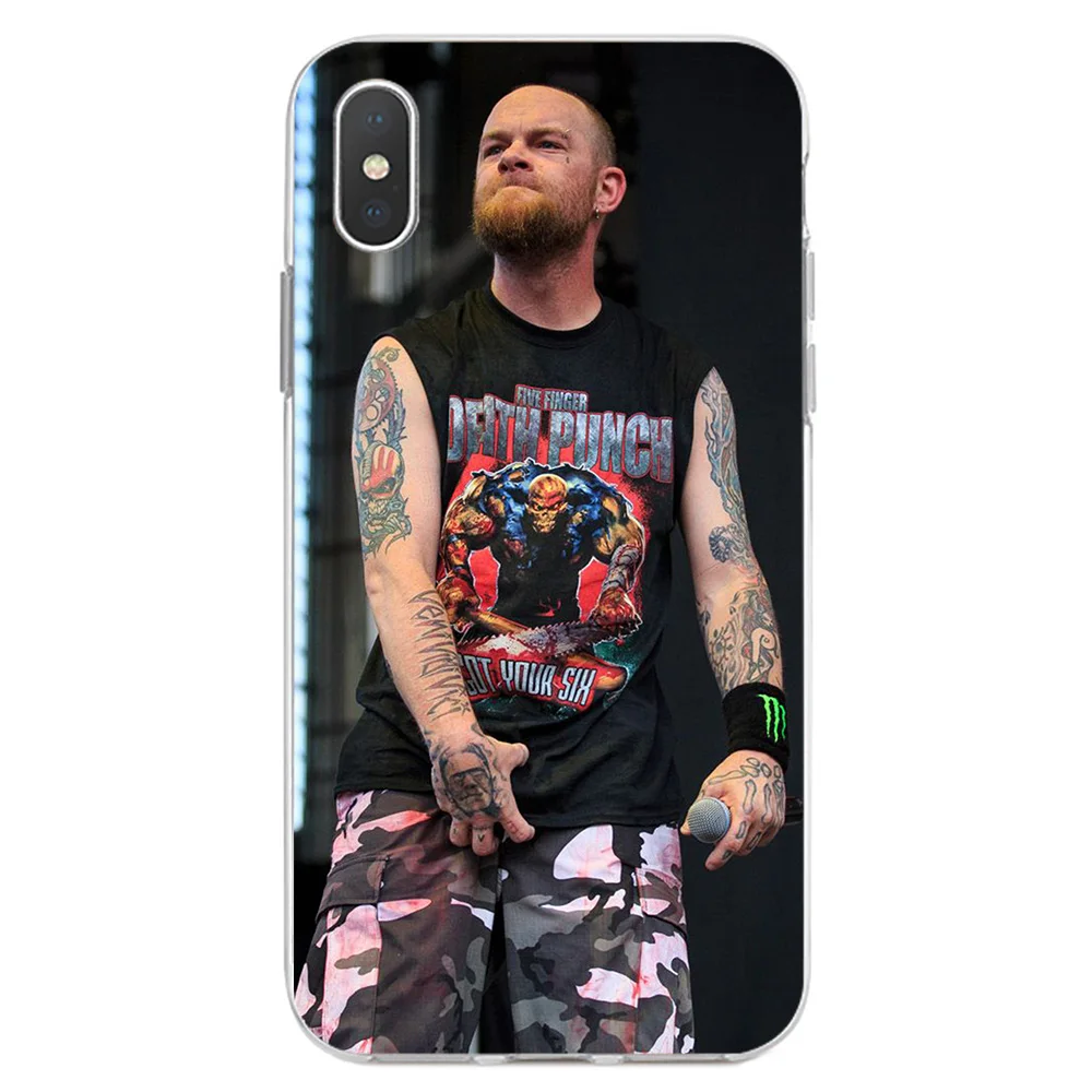 IYICAO Five Finger Death Punch FFDP Мягкий силиконовый чехол для iPhone X XR XS MAX 6 6s 7 8 Plus iPhone X iPhone 5 5S SE чехол из ТПУ - Color: 8