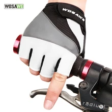 WOSAWE Alta Calidad guantes Ciclismo guantes Bicicleta de la bici 3D GEL A Prueba de Golpes Deportes Medio Dedo Guantes de Los Hombres