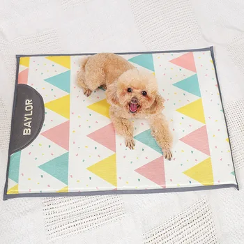 

Ice silk pet cushion cool summer breathable kennel pad cat litter sleeping mat
