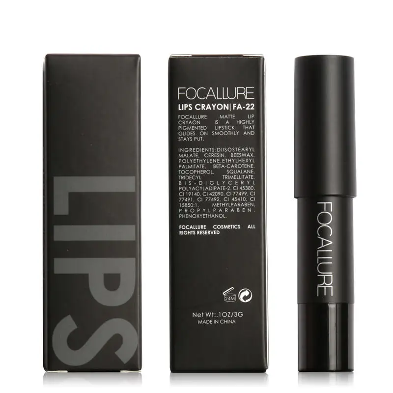 FOCALLURE Высокое качество 8 видов цветов Водонепроницаемый помада Долгое Lip stick легко носить косметический ню макияж губ
