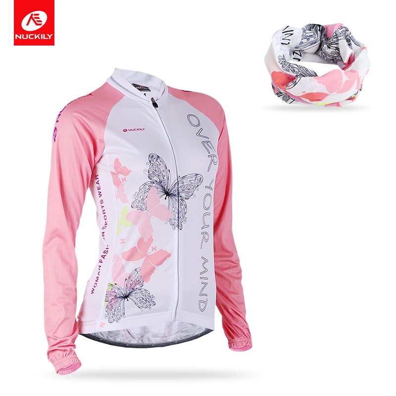 

Nuckily Summer sublimation print sportwear quick dry women cycling jersey CJ128+PG05