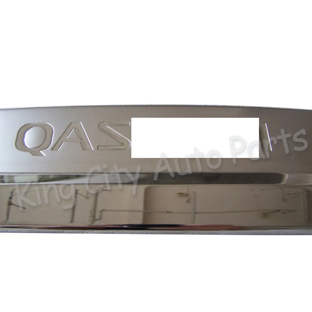 CAPQX для Nissan Qashqai 2008-2012 хромированная Задняя Крышка багажника задняя дверь ручка края МОЛДИНГ ПОЛОСА крышка багажника отделка гарнир полоса