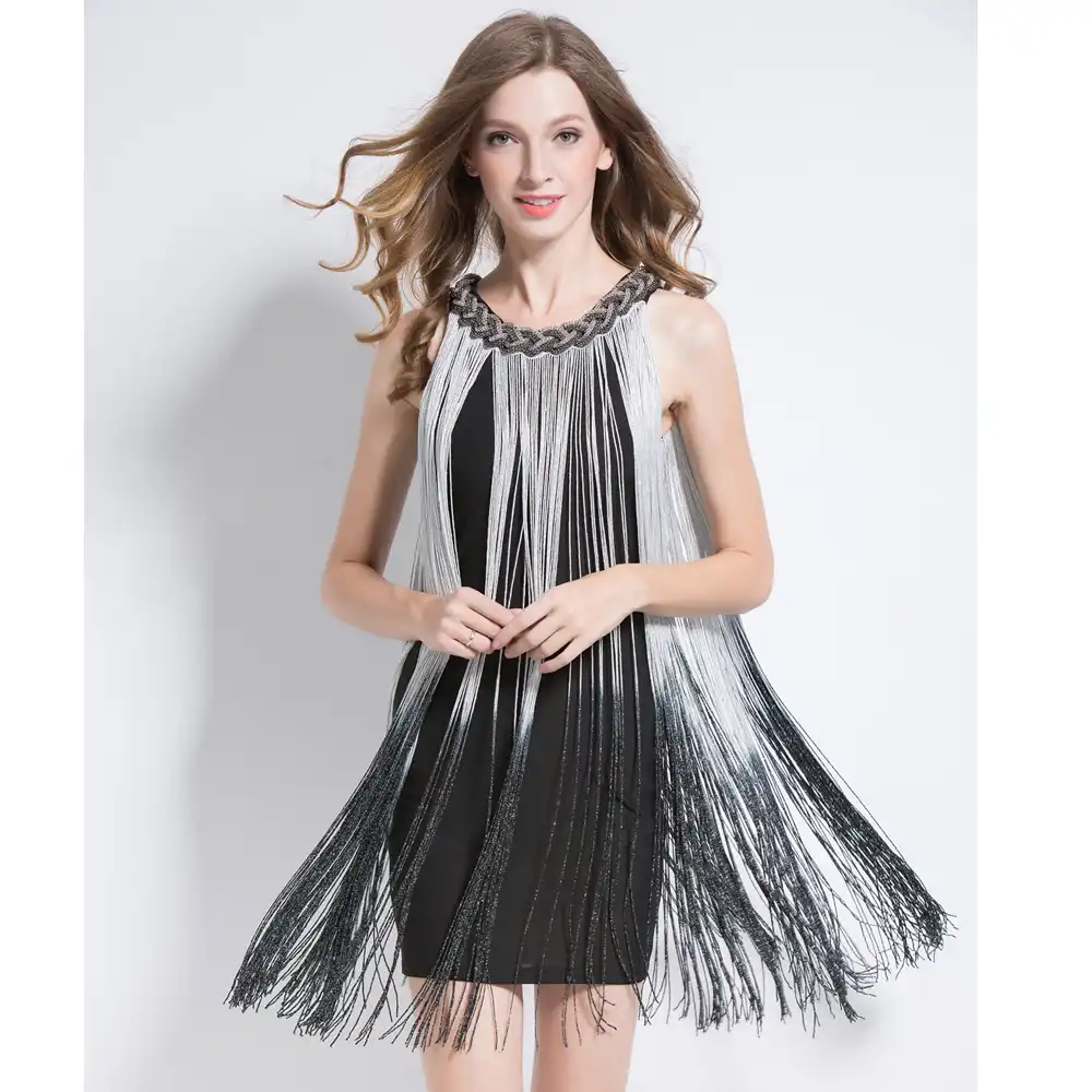 20s fringe dress