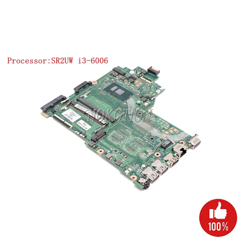 Материнская плата Nokotion 925423-601 925423-001 для ноутбука HP 240 G6 14-bs DA0P1BMB6D0 материнская с SR2UW
