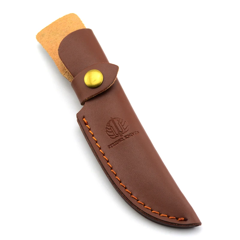 Knife Scabbard Classic Design Fixed Blade Hunting Knife Sheath Brown