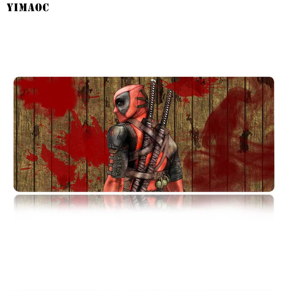 MP8 30x70cm YIMAOC комиксы Марвел Дэдпул Мышь площадки 30 х 70 см компьютер Мышь Pad Anti-скольжения натуральный каучук игровой коврик для мыши - Цвет: MP8 30x70cm