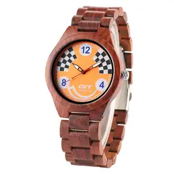 Часы Для мужчин роскошный полный Сандал уникальный Дизайн игры часы Дерево ремень Повседневное человек Наручные часы 2018 Новая мода