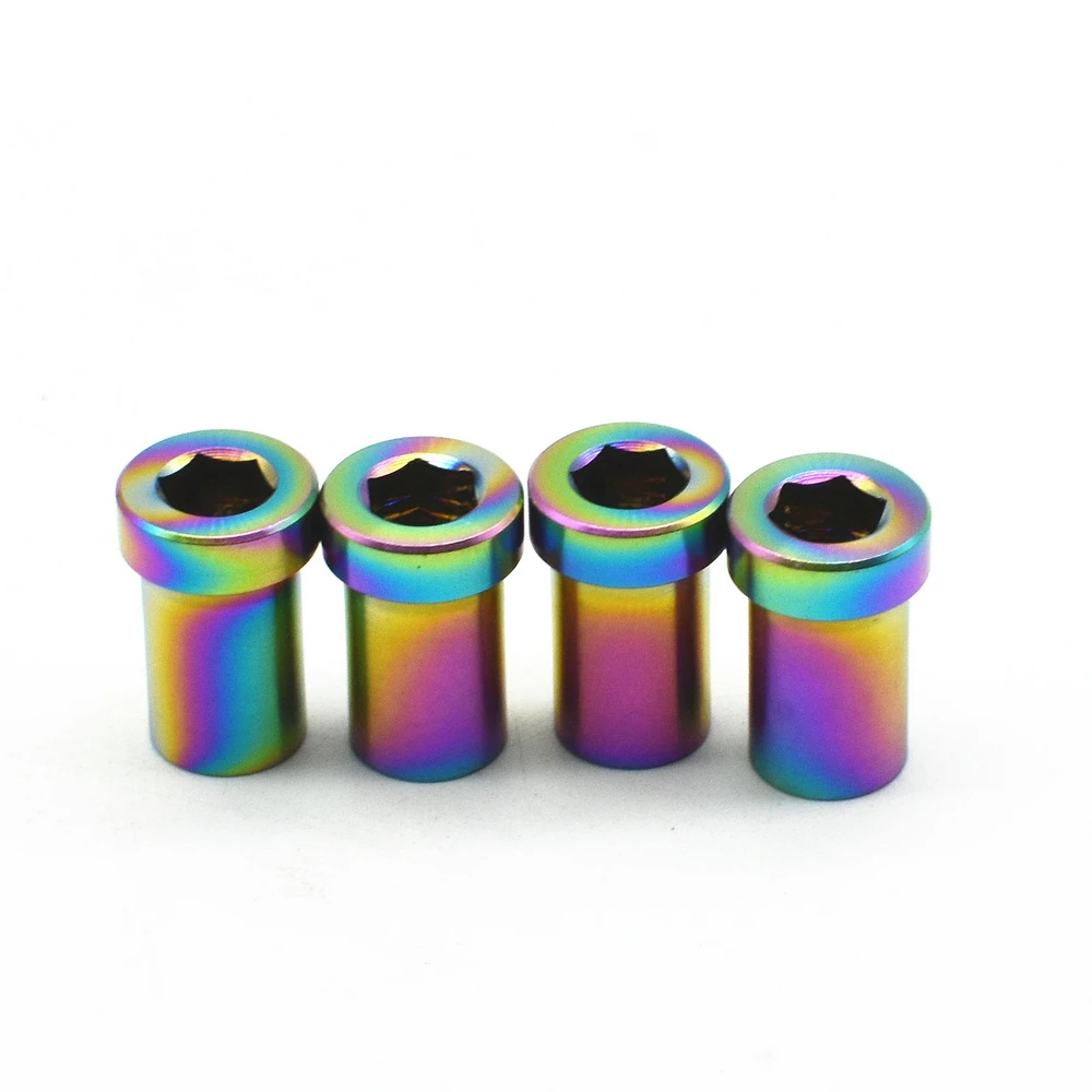 Titanium bolts C shif nuts M6X15mm rainbow color  (3)