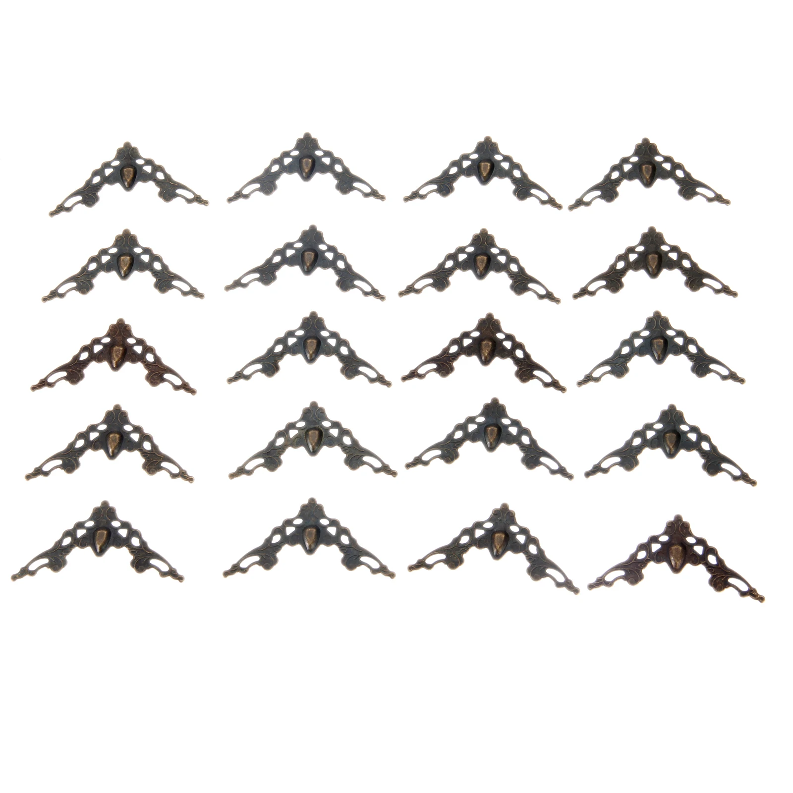 

20Pcs Iron Angle Corner Brackets Antique Bronze/Gold 40mm Notebook Cover For Menus Photo Frame Furniture Decorative Protector