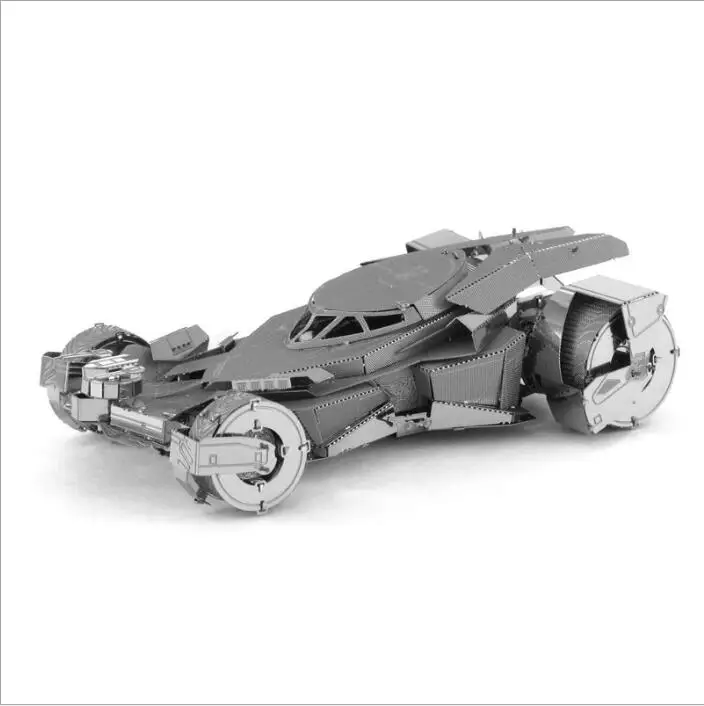 Металлические DIY Собранные модели 3D головоломки justice dawn Batmobile детские игрушки