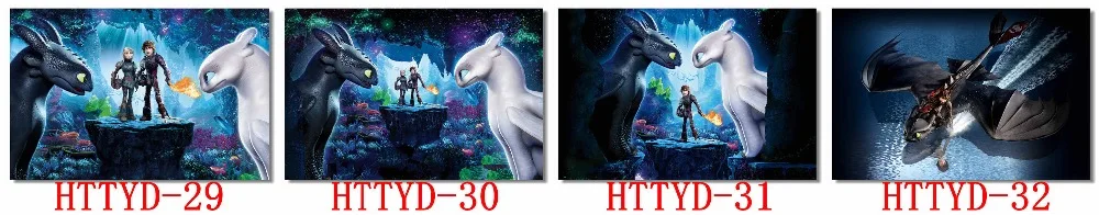 На заказ, на холсте, художественные, Как приручить дракона обои Беззубик, ночная фурия плакат 3D окно стикер стены спальня Decoratio#993