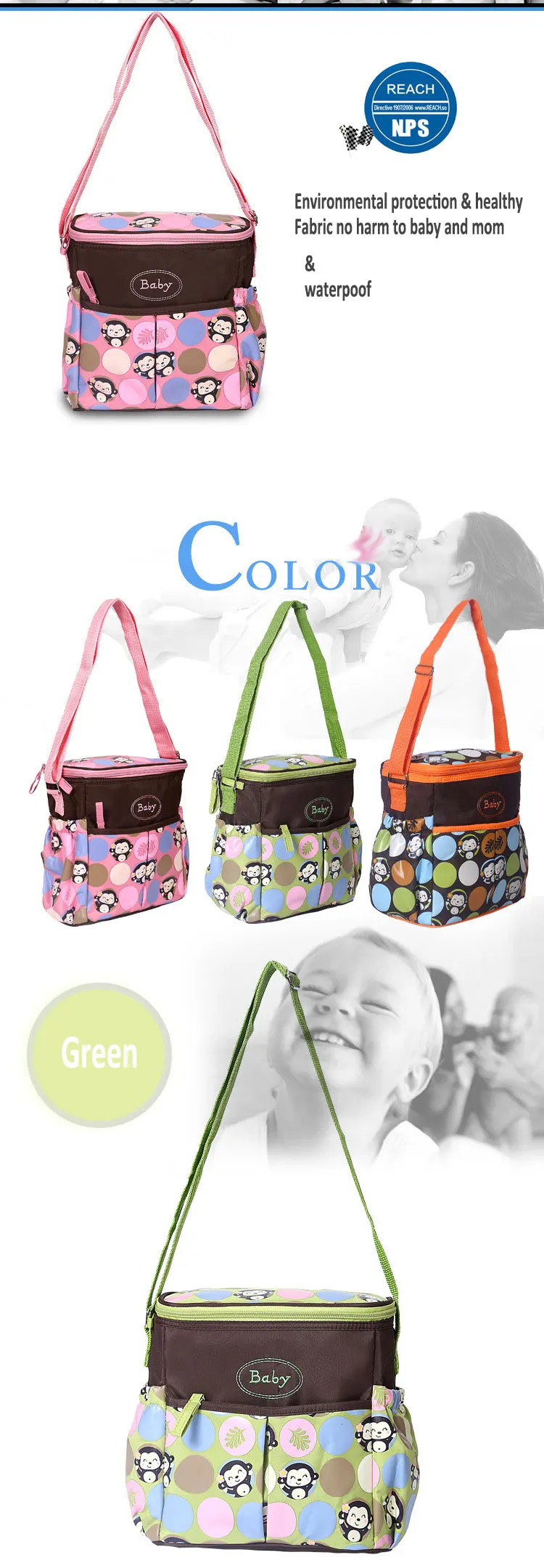Водонепроницаемая Детская сумка для пеленания маленькая сумка для подгузников органайзер для матерей сумка для ухода за младенцем сумка-мессенджер mommy сумки
