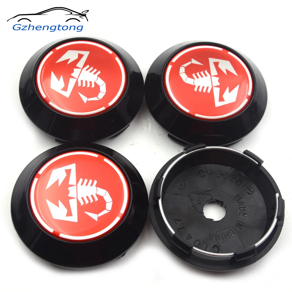 Gzhengtong-4pcs-lot-Car-3D-Wheel-Center-Caps-Abarth-Scorption-Badge-Auto-Emblems-70mm-Clip-63mm (1)