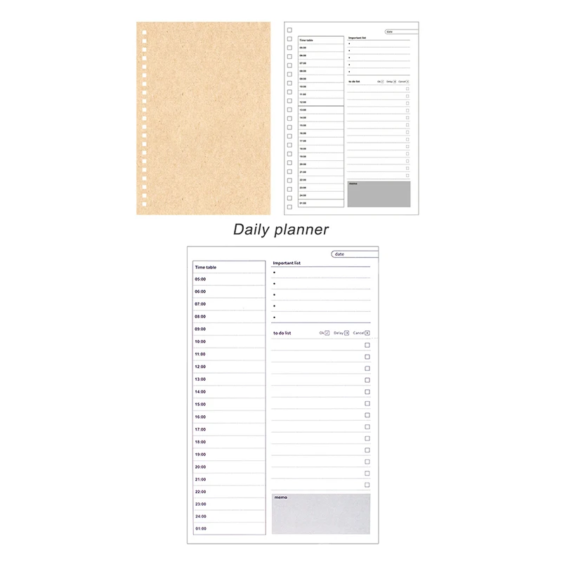 vintage kraft paper monthly