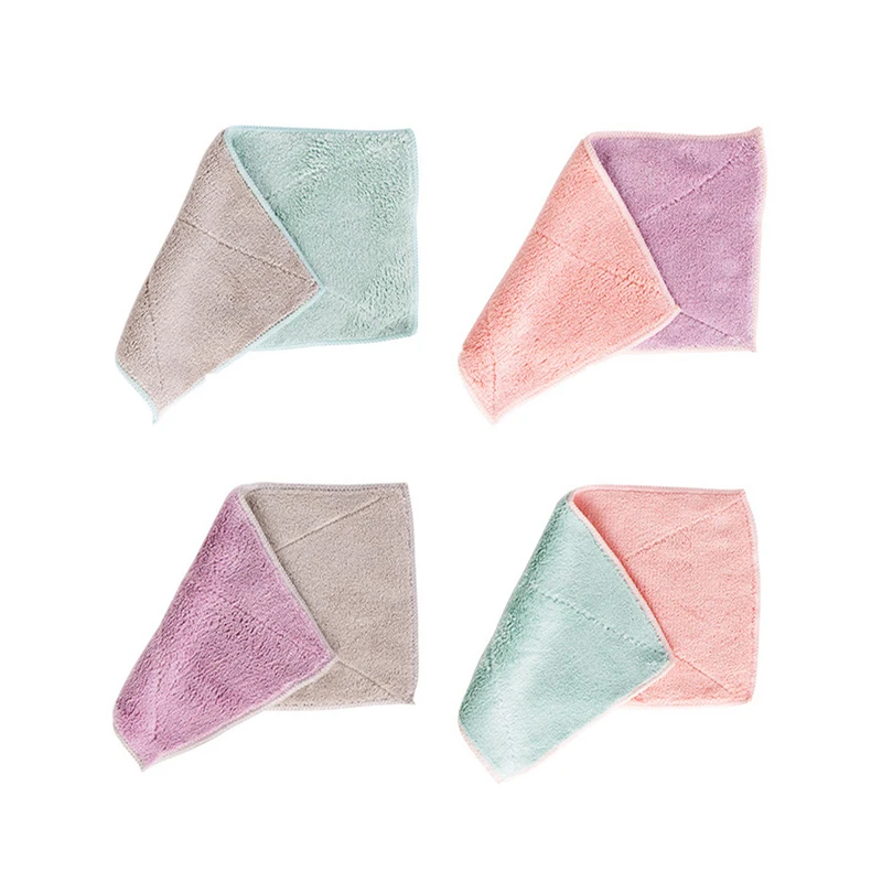 HTEXQ Kitchen Cleaning 1PC Wash Cloth Dishcloth Magic Hand Towel Fiber Dishrag Duster Anti-grease Wiping Rags Washing Towel - Image 6