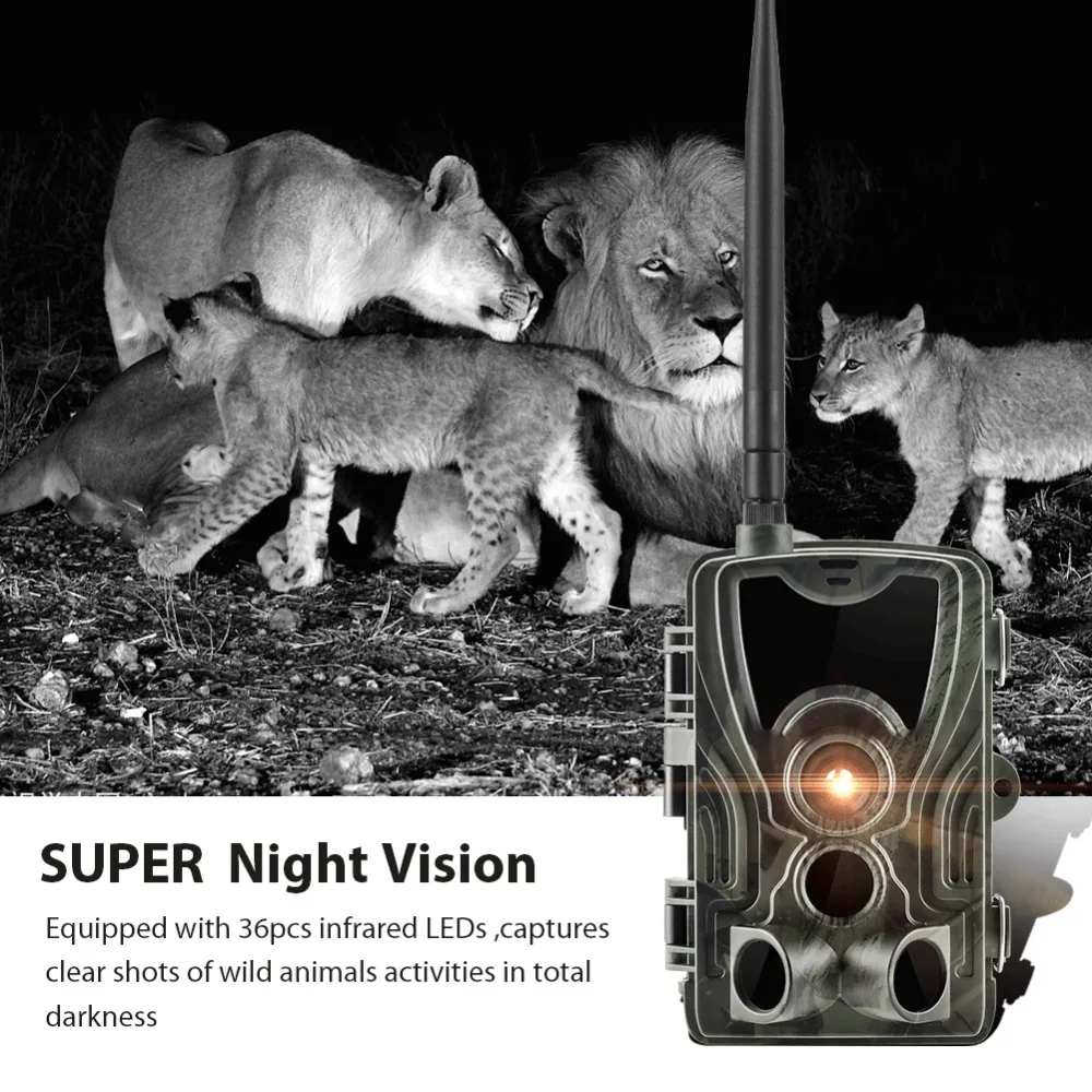HC801M 2G Hunting Trail Camera 16MP 1080P MMS Wildlife camera 0.3s Trigger Photo traps Night Vision Hunter Camera Chasse (10)