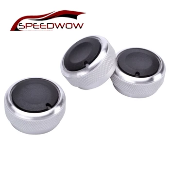 

SPEEDWOW 3pcs/lot Aluminum Switch Knobs Fit Air Conditioning Knob Cover Heat Control Switch For TOYOTA Vios 2002-2006 Yaris