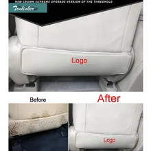 Tonlinker чехол наклейки для Toyota серии 2009-17 автомобильный Стайлинг 2 шт. из искусственной кожи для салона для заднего сиденья защита от грязи наклейки